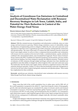 Analysis of Greenhouse Gas Emissions in Centralized And