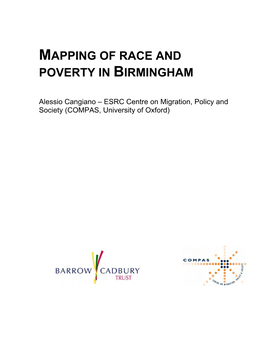 Mapping of Race and Poverty in Birmingham