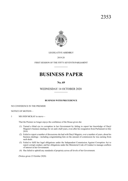2353 Business Paper