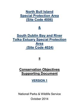 South Dublin Bay and River Tolka Estuary Special Protection Area (Site Code 4024)