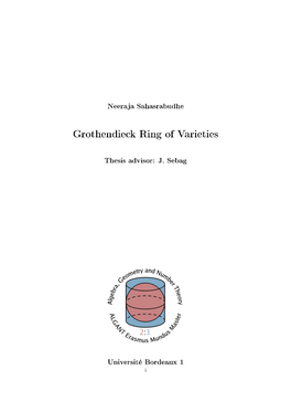 Grothendieck Ring of Varieties