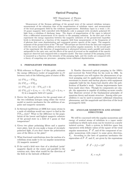 Optical Pumping