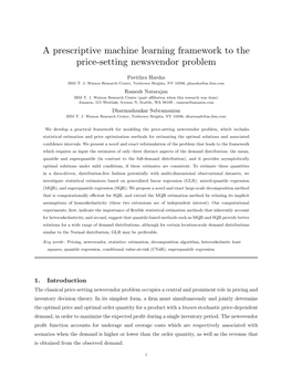 A Prescriptive Machine Learning Framework to the Price-Setting Newsvendor Problem