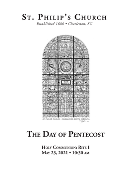 The Day of Pentecost St. Philipls Church