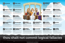 Thou Shall Not Commit Logical Fallacies