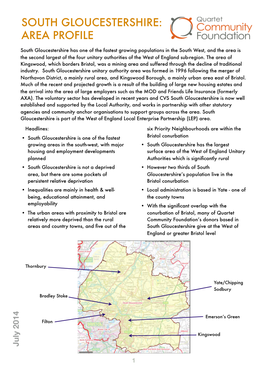 South Gloucestershire Area Profile