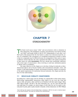 “Solid,” and Stereochemistry Refers to Chemistry in Three Dimensions