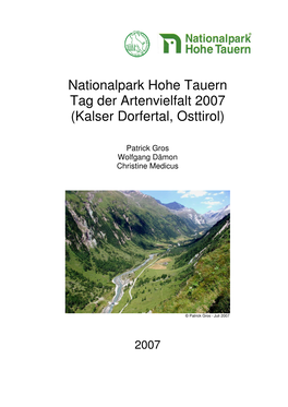 Kalser Dorfertal, Osttirol)