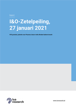 I&O-Zetelpeiling, 27 Januari 2021