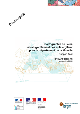 Cartographie De L'aléa Retrait-Gonflement Des Sols Argileux