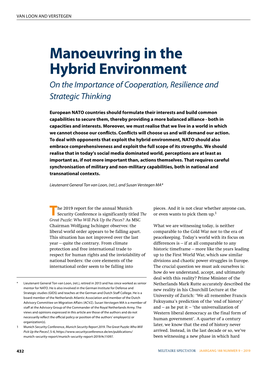 Manoeuvring in the Hybrid Environment on the Importance of Cooperation, Resilience and Strategic Thinking