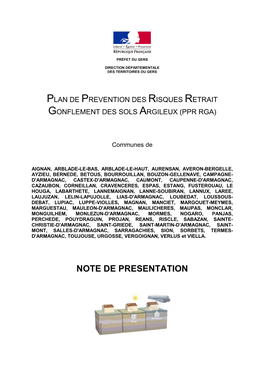 Note De Presentation