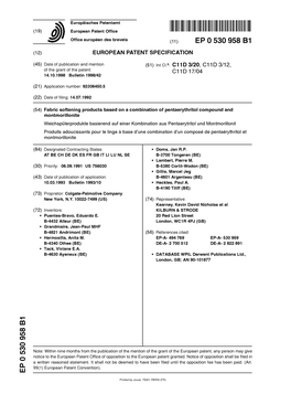 Fabric Softening Products Based on a Combination of Pentaerythritol