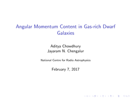 Angular Momentum Content in Gas-Rich Dwarf Galaxies