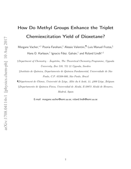 How Do Methyl Groups Enhance the Triplet Chemiexcitation Yield of Dioxetane?