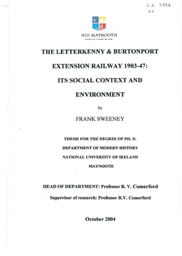 The Letterkenny & Burtonport Extension