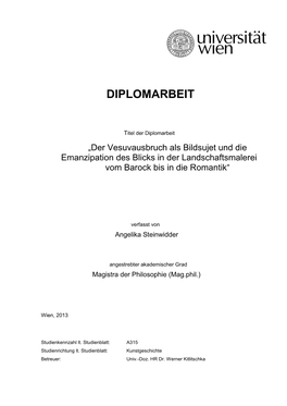 Titel Der Magisterarbeit