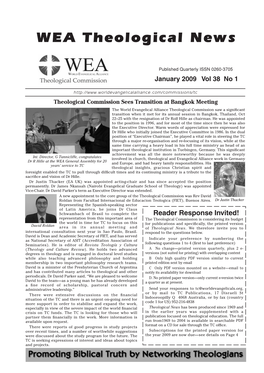 WEA Theological News