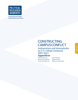 Constructing Campus Conflict, Appendices