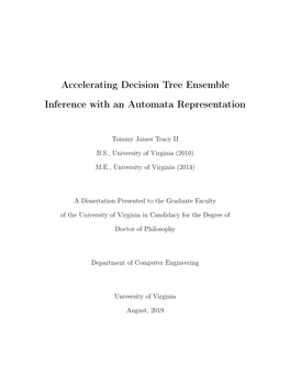 Accelerating Decision Tree Ensemble Inference with an Automata Representation