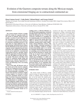 Evolution of the Guerrero Composite Terrane Along the Mexican Margin, from Extensional Fringing Arc to Contractional Continental Arc