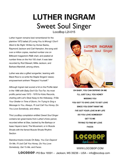 Pdfs/Luther Ingram -Sweet Soul Singer.Pdf