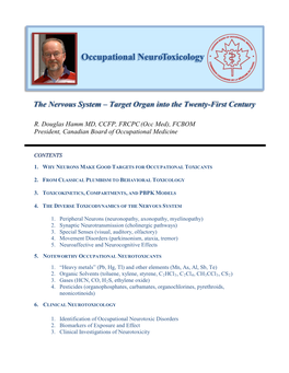 The Nervous System – Target Organ Into the Twenty-First Century