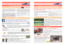 Informations Diverses Travaux À Venir/ Investissements Contrôle Des Assainissements Individuels Urbanisation De La Route De La Magdelaine (D 61)