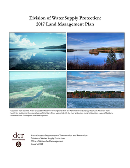Division of Water Supply Protection: 2017 Land Management Plan