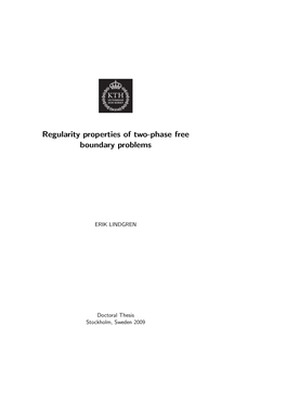 Regularity Properties of Two-Phase Free Boundary Problems