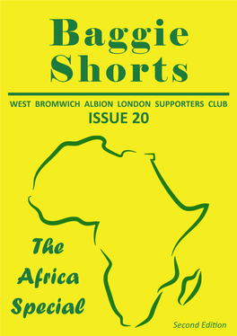 Baggie Shorts WEST BROMWICH ALBION LONDON SUPPORTERS CLUB ISSUE 20