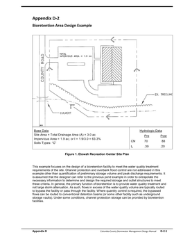 Appendix D-2 Bioretention Area Design Example