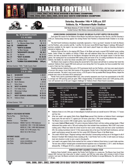 Valdosta State Game Notes