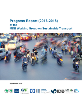 Progress Report (2016–2018) of the MDB Working Group On
