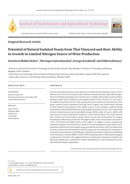 Journal of Food Science and Agricultural Technology (2019) 5 (Spcl