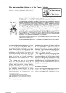 The Anthomyiidae (Diptera) of the Canary Islands