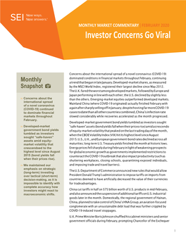 Investor Concerns Go Viral