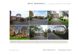 West Bergholt – Village Design Statement
