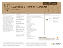 Accounting & Financial Management