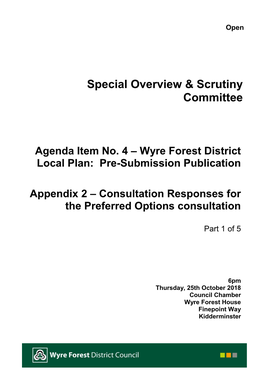 Special Overview & Scrutiny Committee