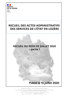 Partie 1 En Date Du 10 Juillet 2020