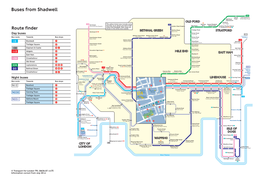 Buses from Shadwell from Buses