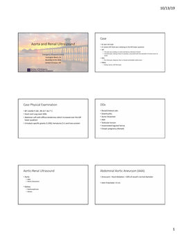 Aorta and Renal US SEMPA 11-8-19 10-13-19 for Handout