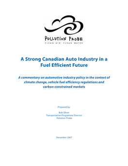 Auto Industry and Market Policy
