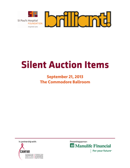 Silent Auction Items