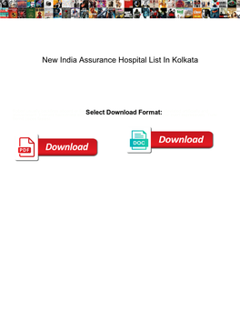 New India Assurance Hospital List in Kolkata