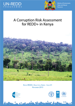 A Corruption Risk Assessment for REDD+ in Kenya