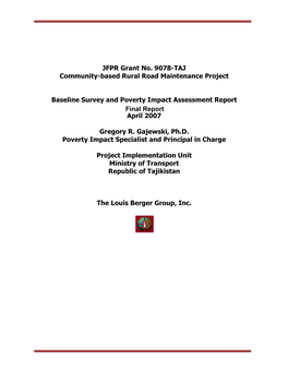 Final Report April 2007