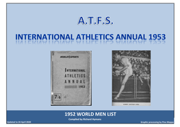 1952 World Men List