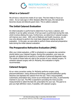 Cataract Surgery Will Improve Your Vision